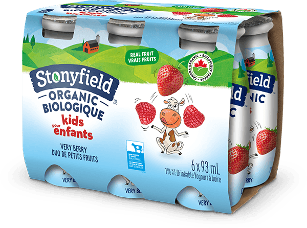 Stonyfield Organic Kids Drinkable Yogourt Very Berry