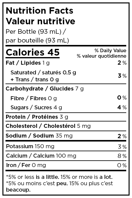 Stonyfield Organic Kids Drinkable Yogourt Strawberry - Nutrition Facts