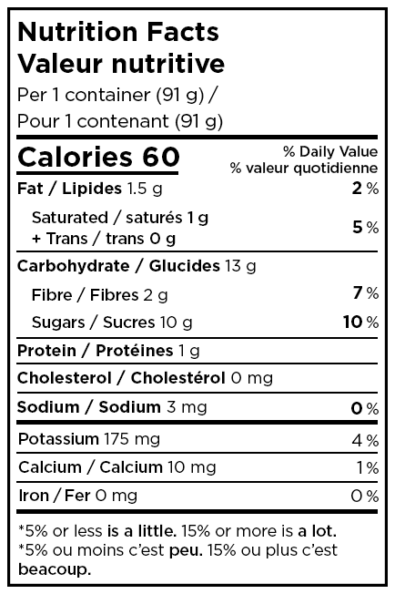 Stonyfield Organic Fruit & Veggie Pouch Tropical Twist Smoothie - Nutrition Facts